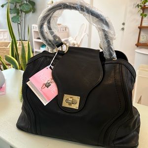 NIP Vegan Leather Diaper Bag